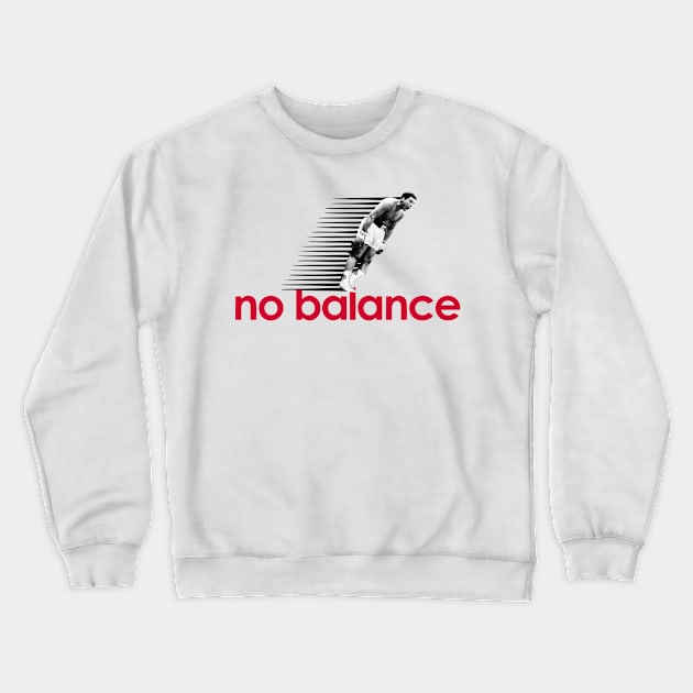 No Balance - Muhammad Ali Red Crewneck Sweatshirt by CANDY MARKET